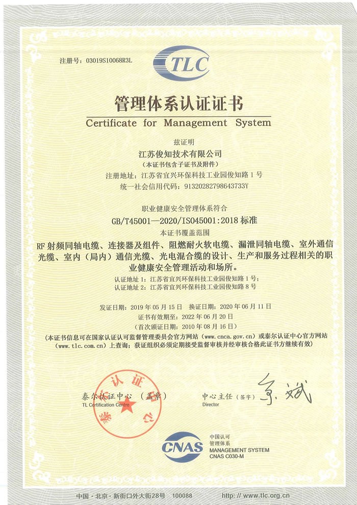 职业健康安全管理体系